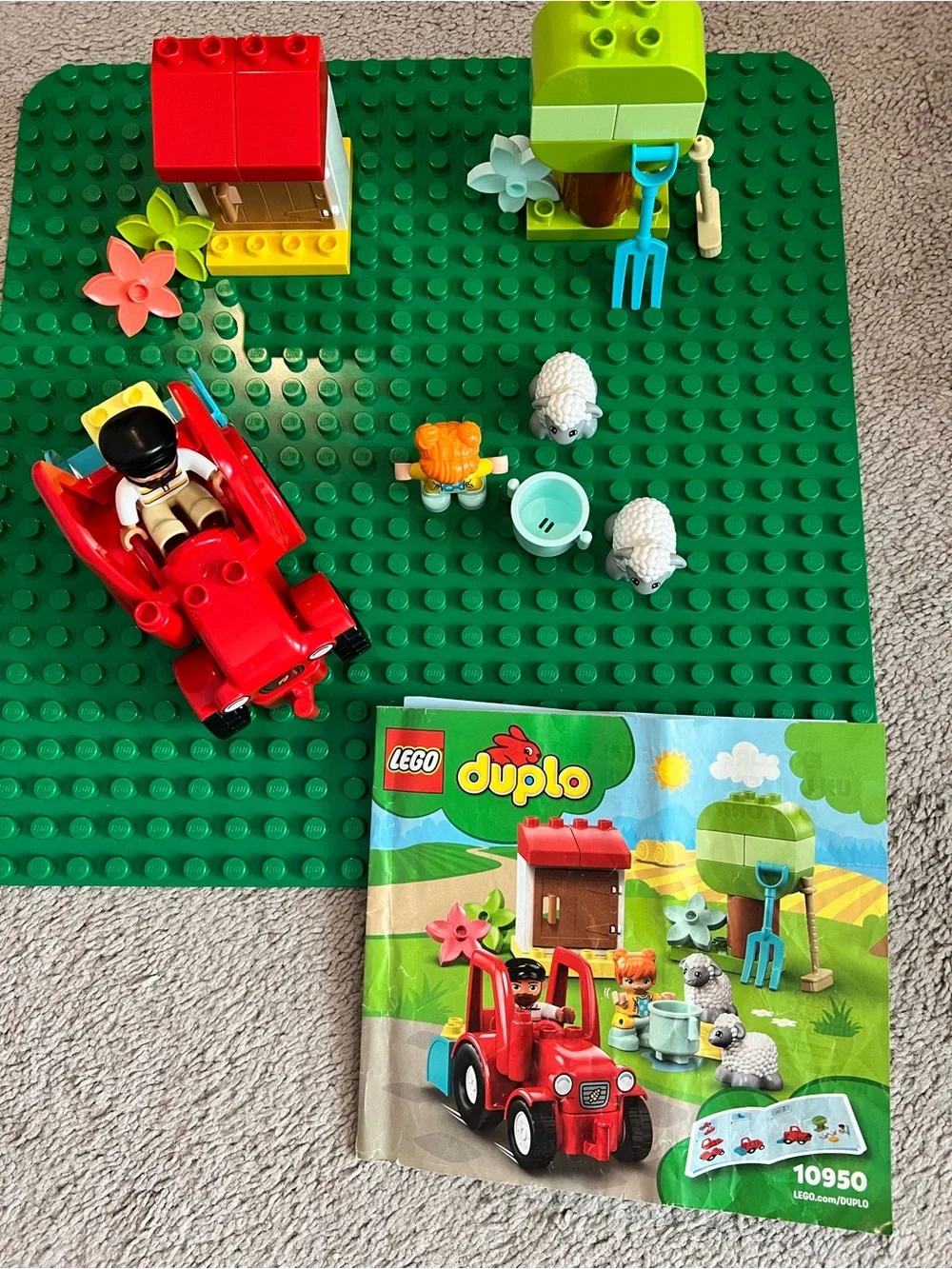 Lego Duplo Red Tractor set
